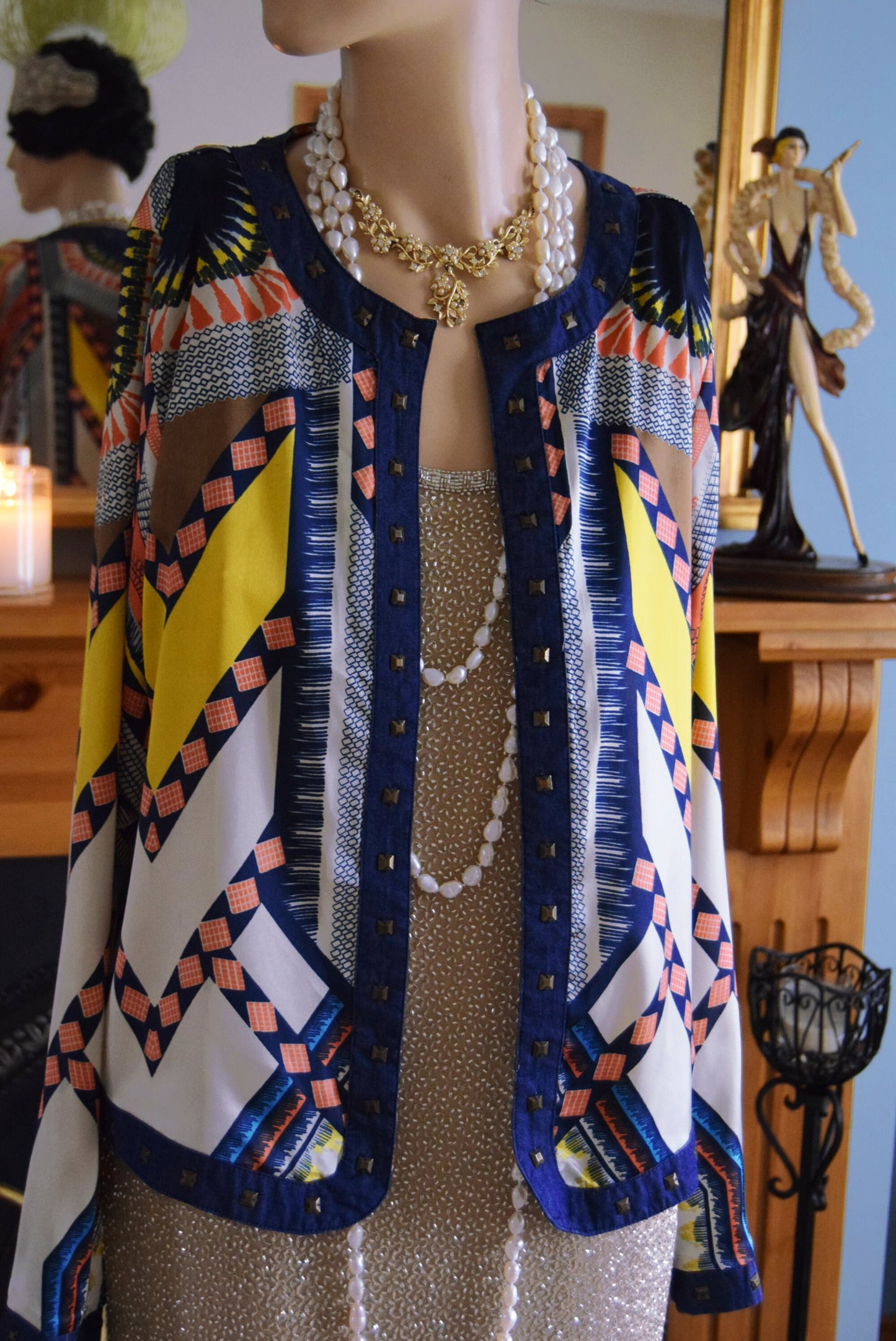 Aztec Silky Avant Garde jacket size UK 10 US 6