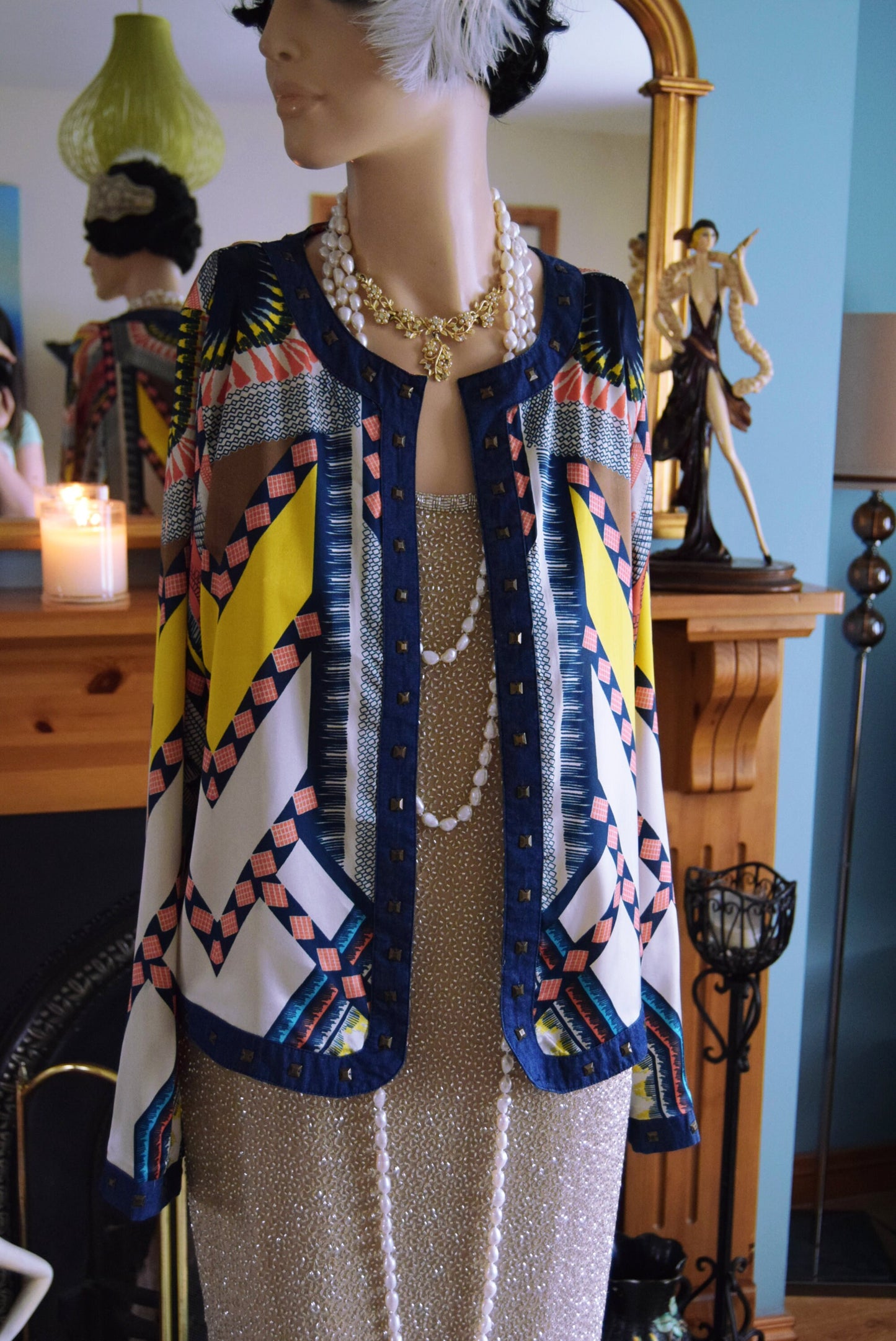 Aztec Silky Avant Garde jacket size UK 10 US 6