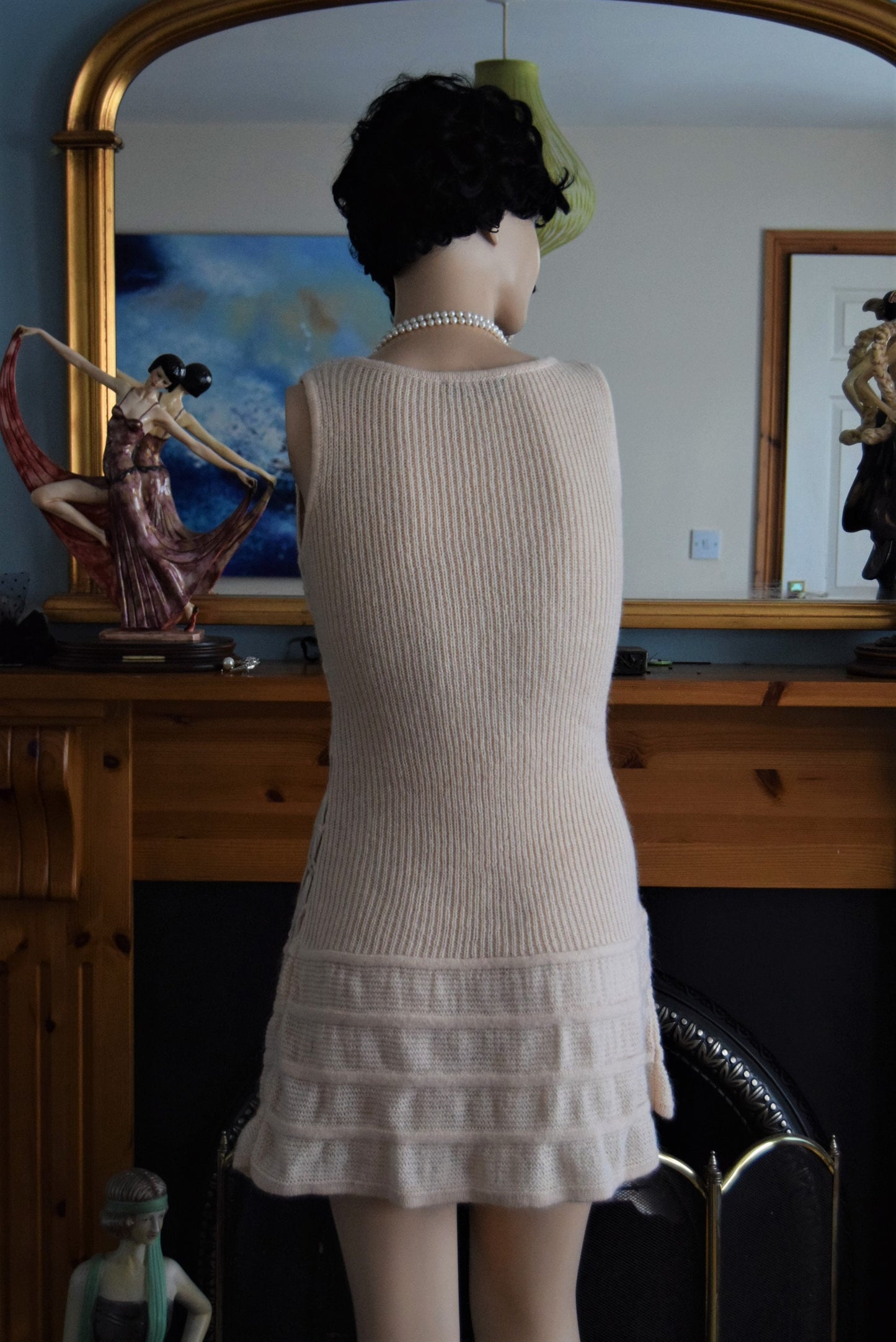 Vintage flapper Abbey 1920's day dress size UK 10 US 6