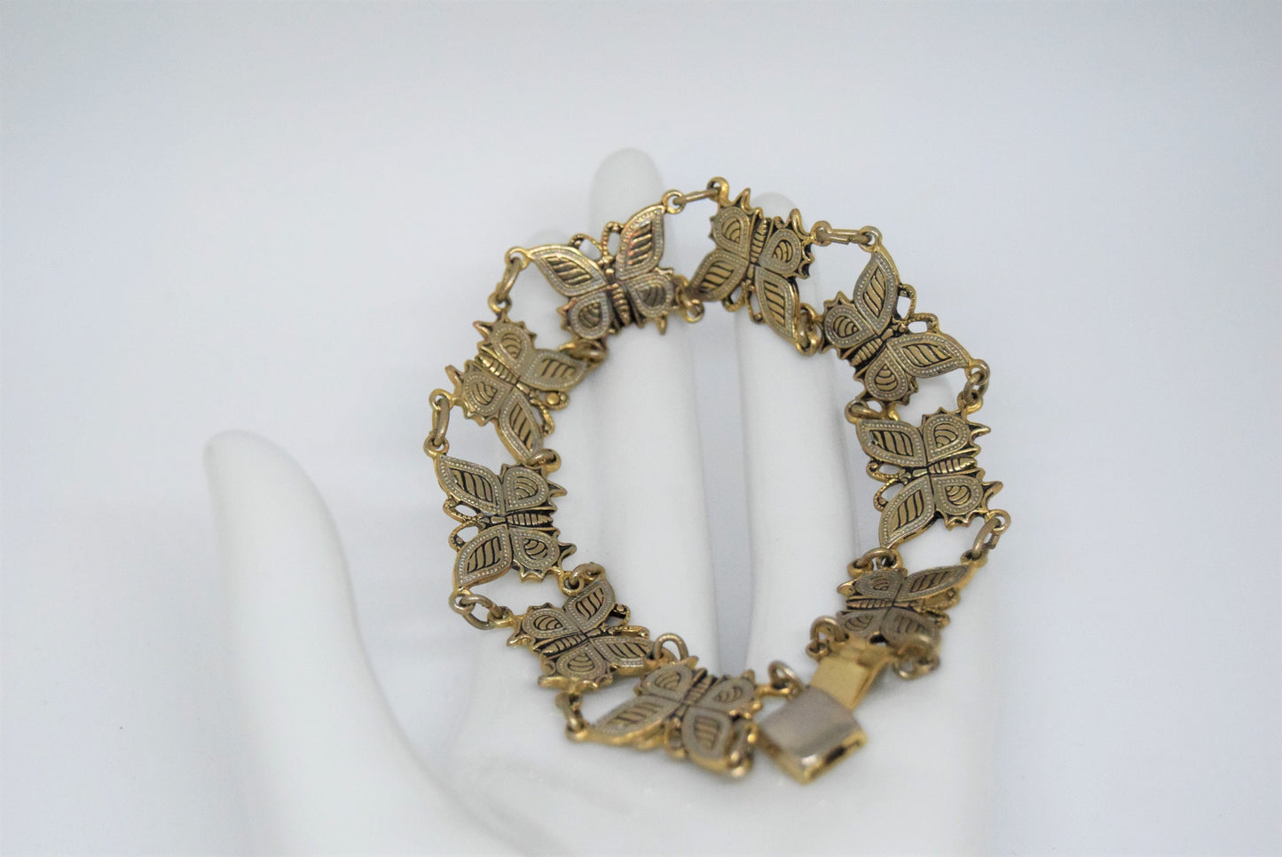 Toledo Damascene Beautiful Gold plated Delicate butterfly ladies bracelet