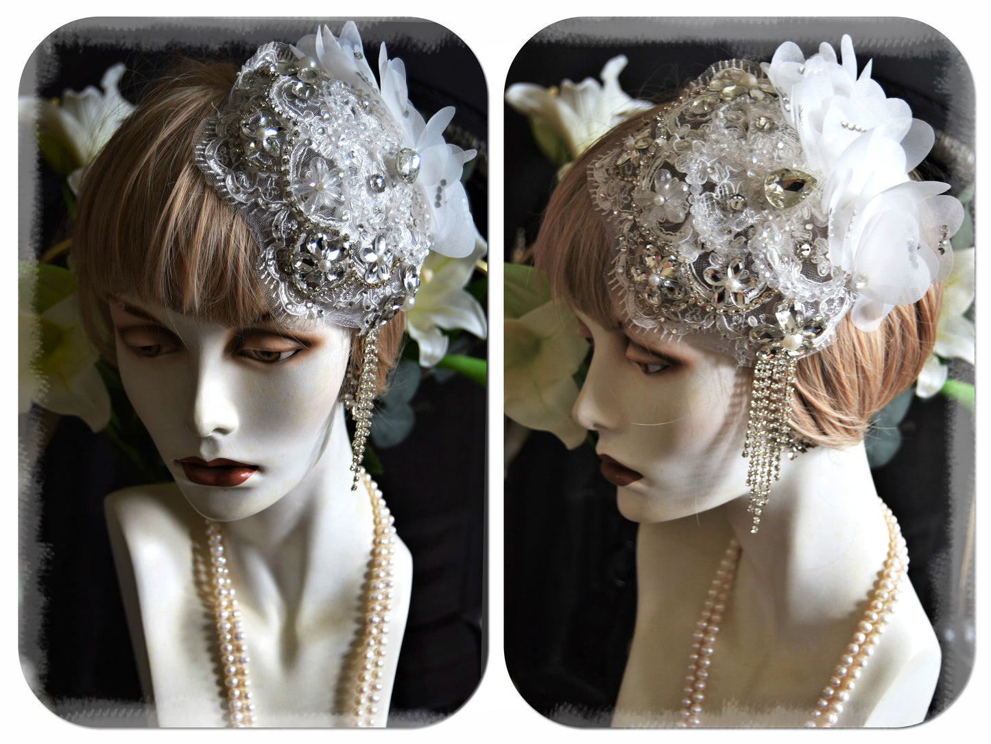 1920s juliet cap 1920s wedding hat 1920s wedding hat 1920s wedding headpiece flapper cap flapper hat