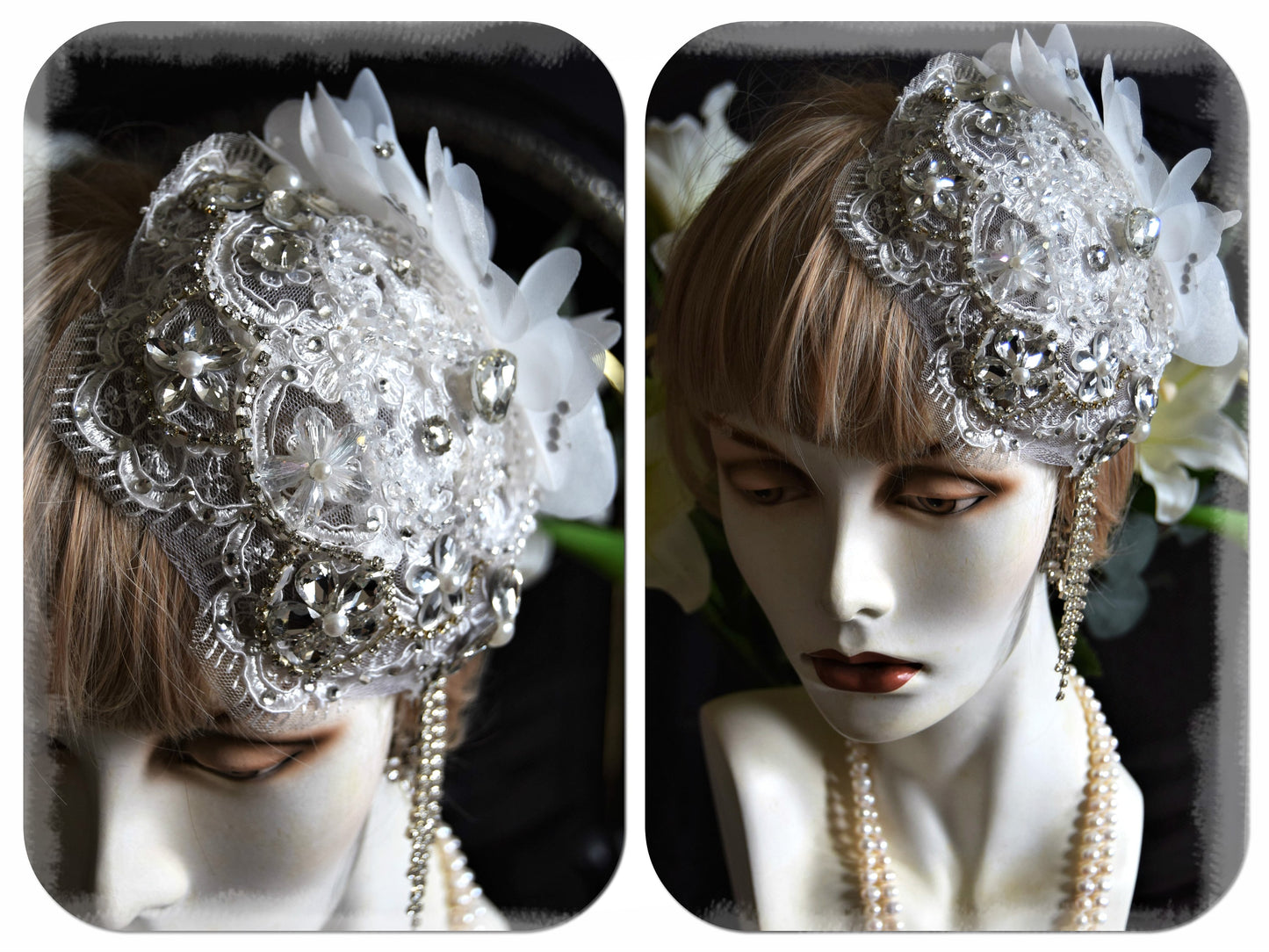 1920s juliet cap 1920s wedding hat 1920s wedding hat 1920s wedding headpiece flapper cap flapper hat