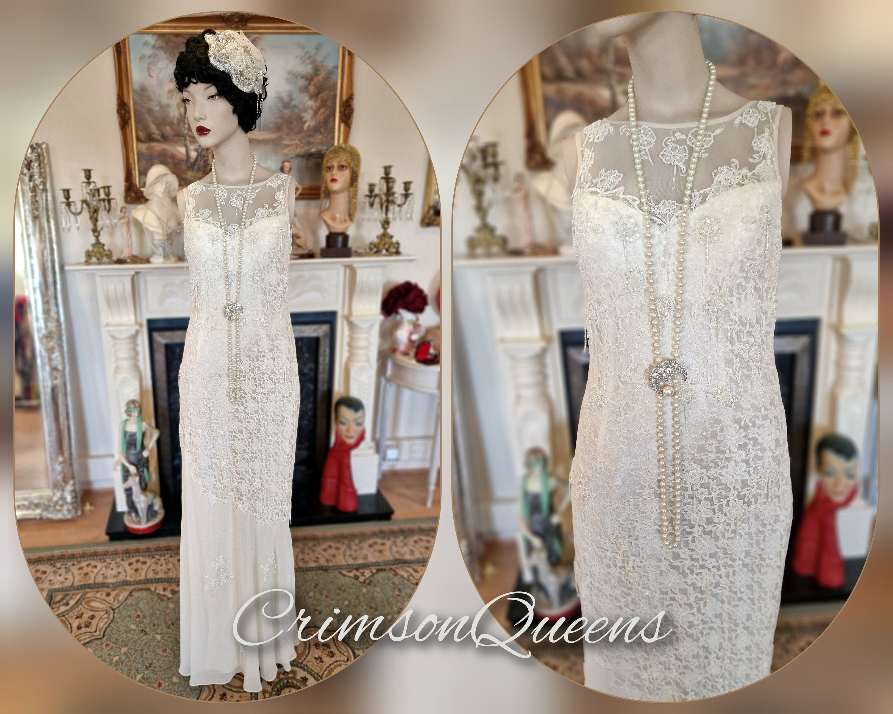 Flapper wedding dress sale