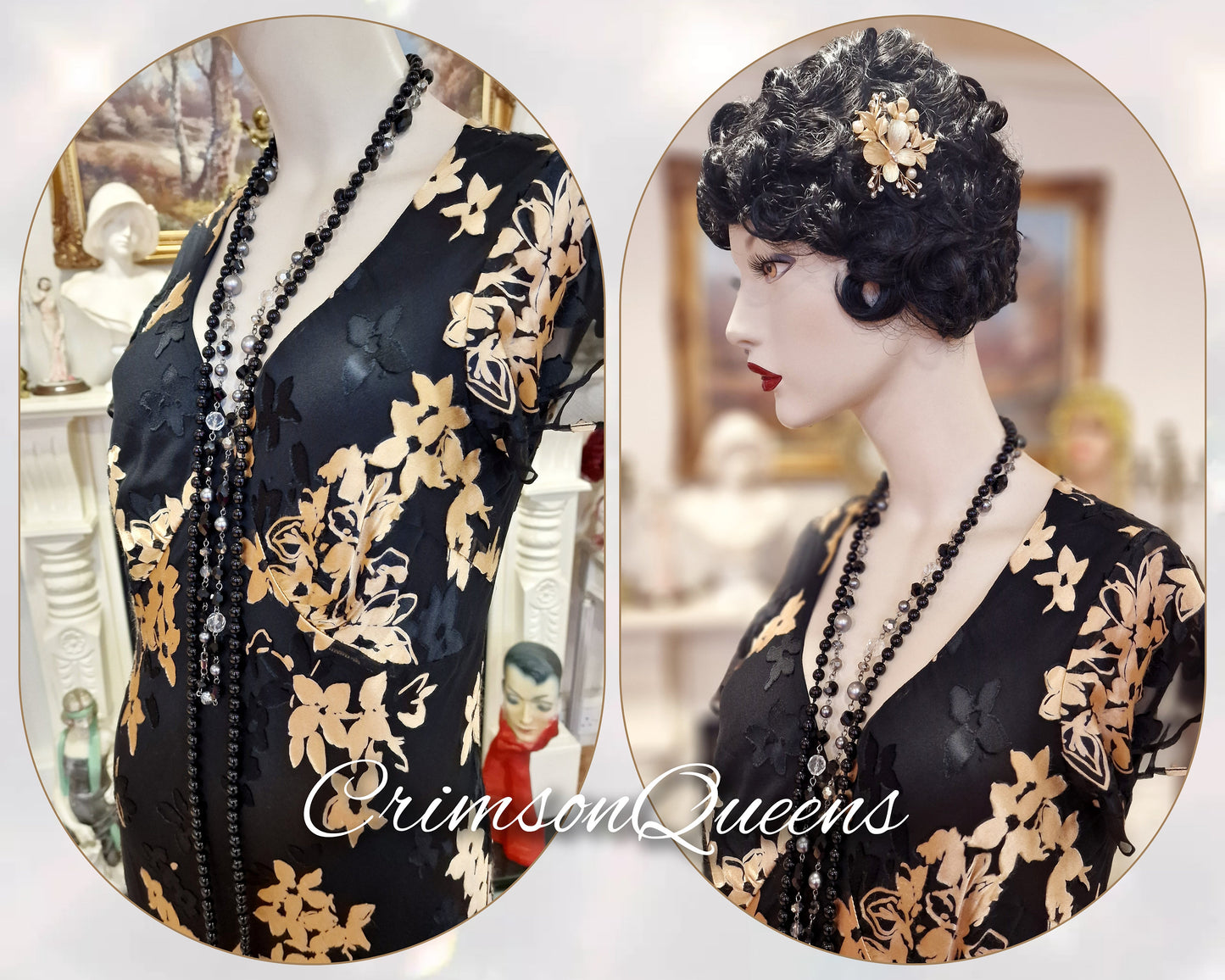 1930s gown Silk devore gown Great Gatsby gown Downton Abbey gown Oriental Devore Silk Velvet Floral Dress Evening Gown Size UK 12 US 8