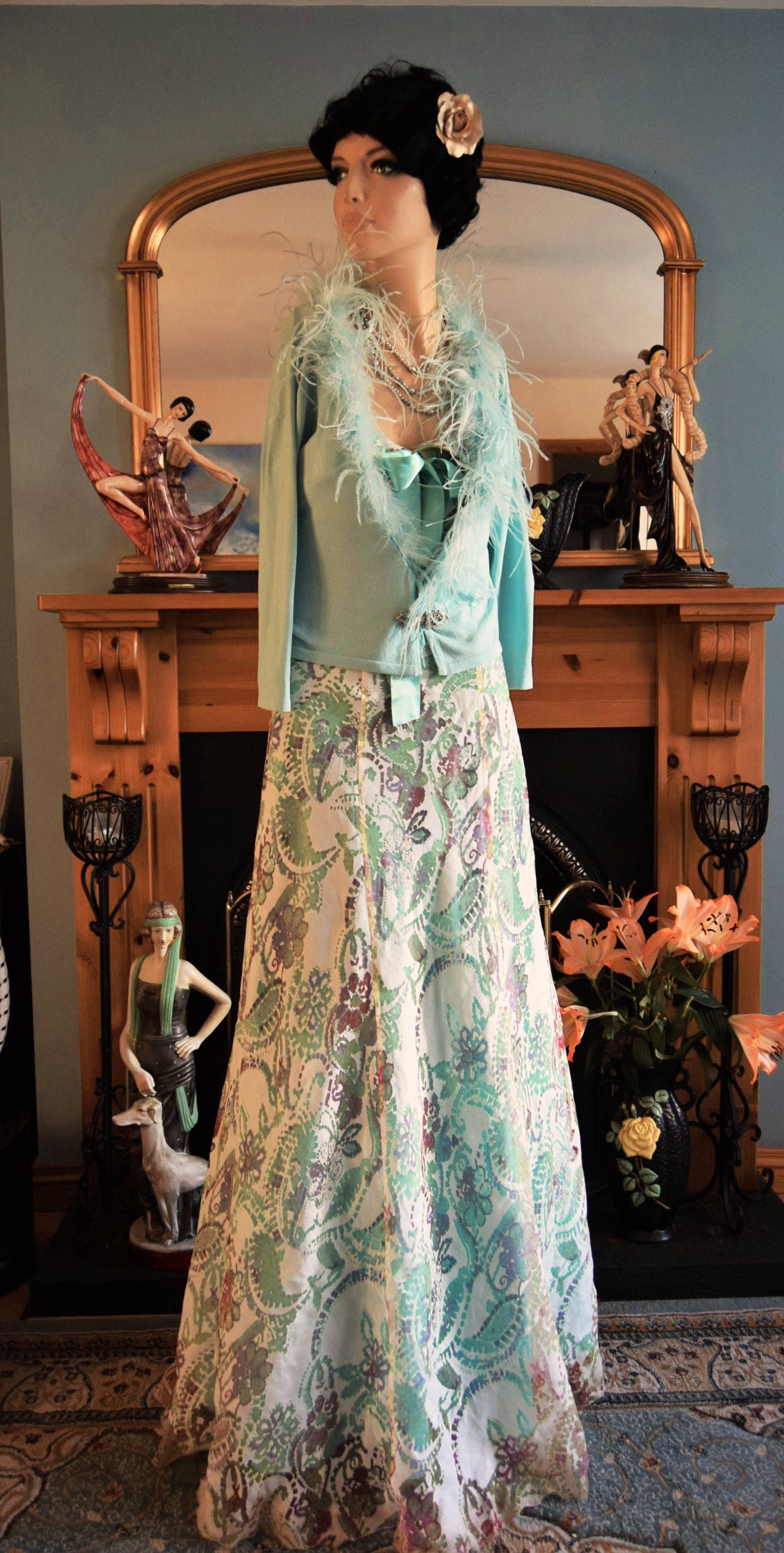 1920s hotsell floral dress