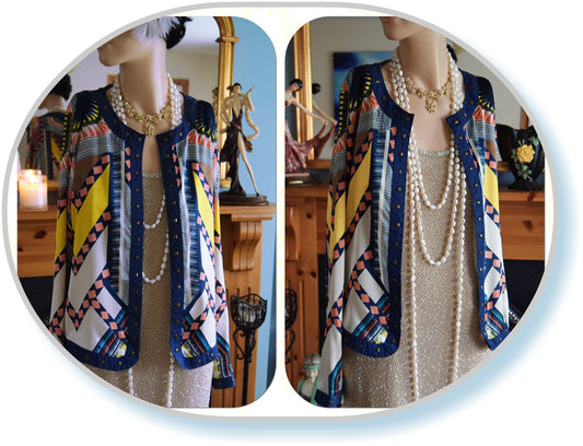 Aztec Silky Avant Garde jacket size UK 10 US 6