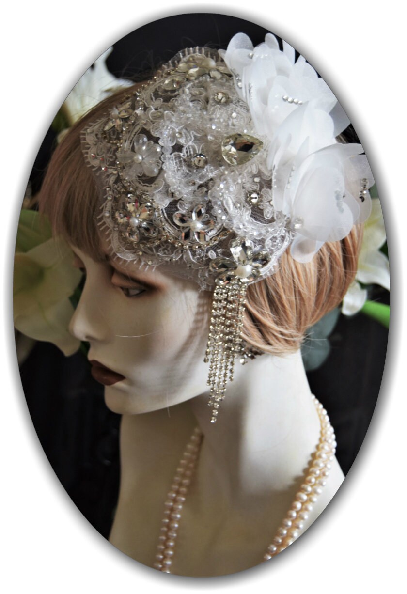 1920s wedding cheap hat