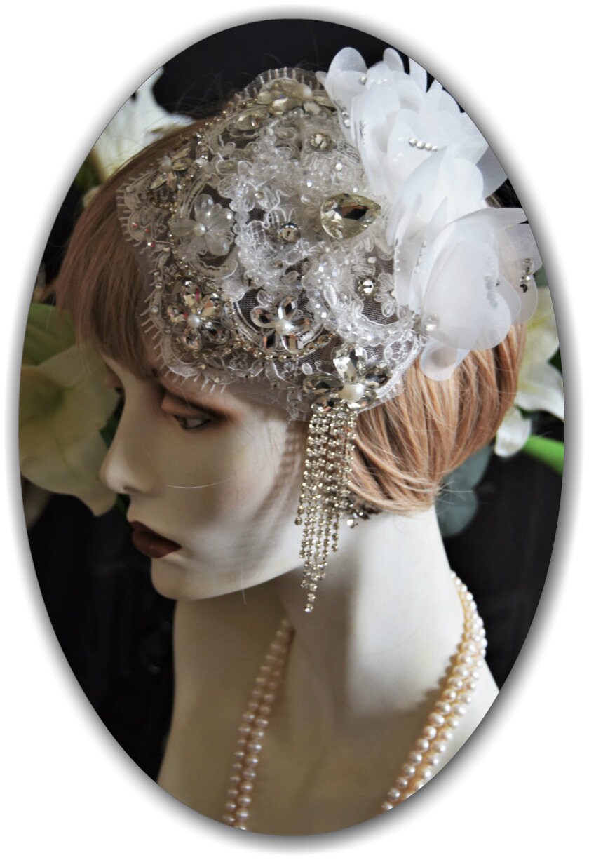 1920s juliet cap 1920s wedding hat 1920s wedding hat 1920s wedding headpiece flapper cap  flapper hat